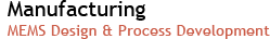 Manufactoring | MEMS Design & Process Development